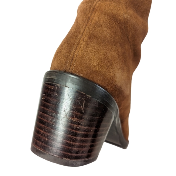 Stuart Weitzman Brown Suede Over The Knee Tall Boot Size 7 - Picture 6 of 9